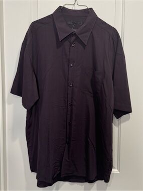 NWT- Plum- 4 You- Short sleeve button-up